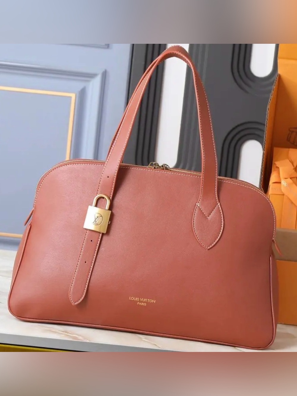 Low Key Duffel/Satchel Bag with Gold Lock